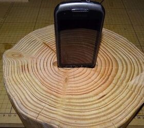 a wooden phone d