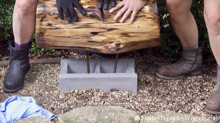 How to Make a concrete Fire Pit Bench DIY