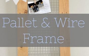 Pallet & Wire Hanging Frame