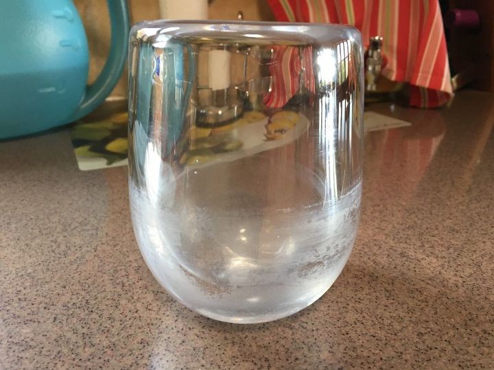 q how can i get this hard water stain off my lead crystal vase