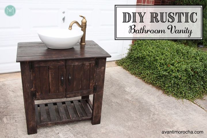 diy rustic bathroom vanity