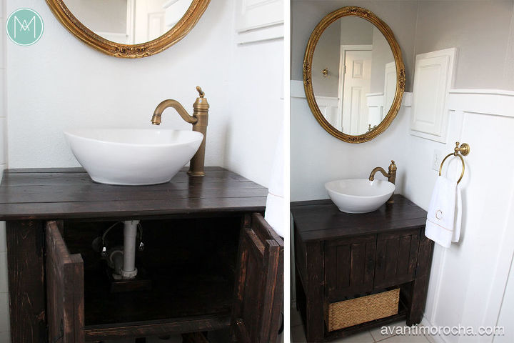 Diy Rustic Bathroom Vanity Hometalk