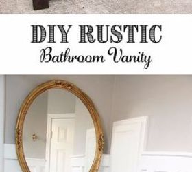 diy rustic bathroom vanity