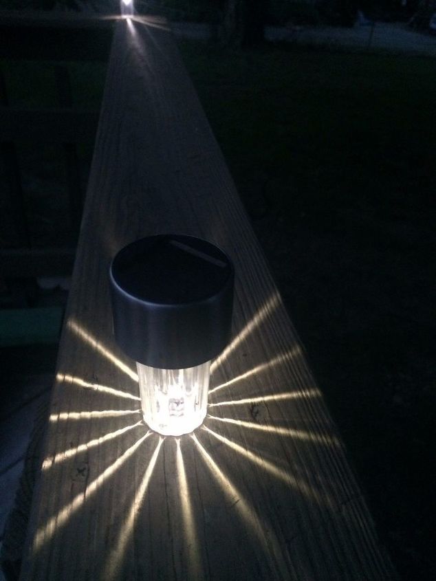 diy solar deck lighting, DIY Deck Lighting