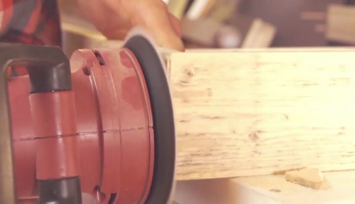 making a reclaimed wood box lamp