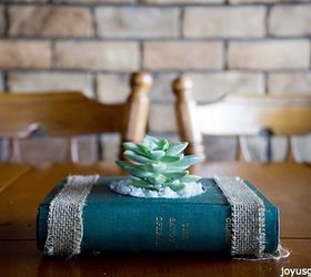 how to create succulent planters from vintage books