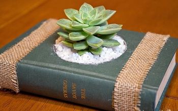 How To Create Succulent Planters From Vintage Books
