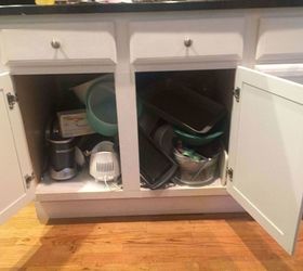 convert kitchen sink cabinet to drawers
