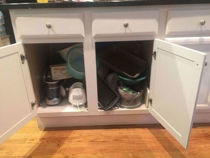 convert messy kitchen cabinets into usful