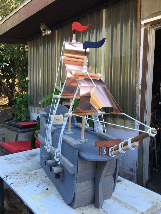 s 15 ways pretty places to put your mail organized, Carve A Pirate Ship Box