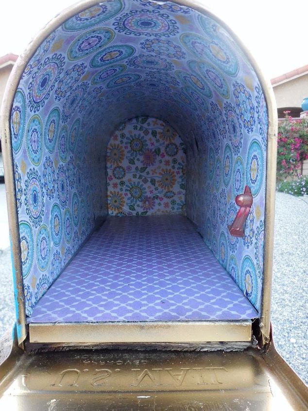 s 15 ways pretty places to put your mail organized, Adhere Decorative Paper For Fun