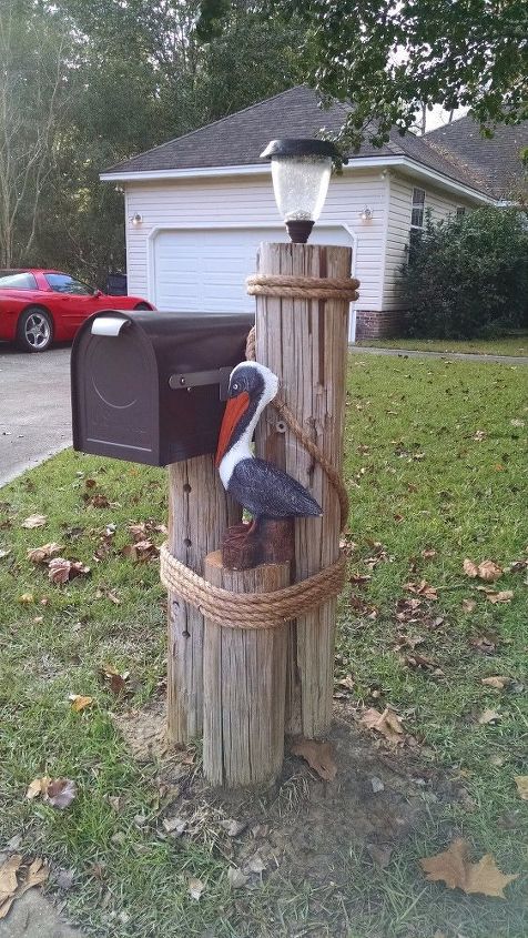 s 15 ways pretty places to put your mail organized, Add A Pelican To The Mailbox Display