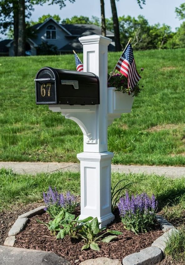 s 15 ways pretty places to put your mail organized, Mix Up Concrete To Hold A New Mailbox