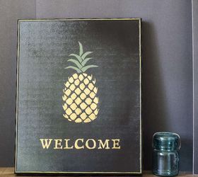 s 14 pineapple tastic projects perfect for tropical fun, Welcome Guests With A Sign