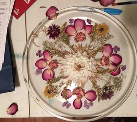 Pressed Flower Home Decor Tray