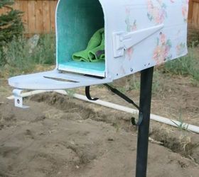 mailbox upcycle garden tool storage