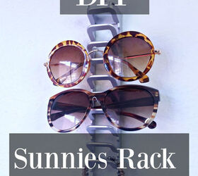 diy sunglasses rack