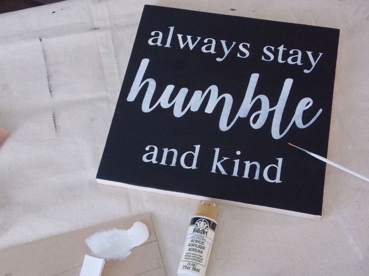 diy wood sign with silhouette cameo