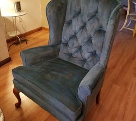 velvet armchair makeover