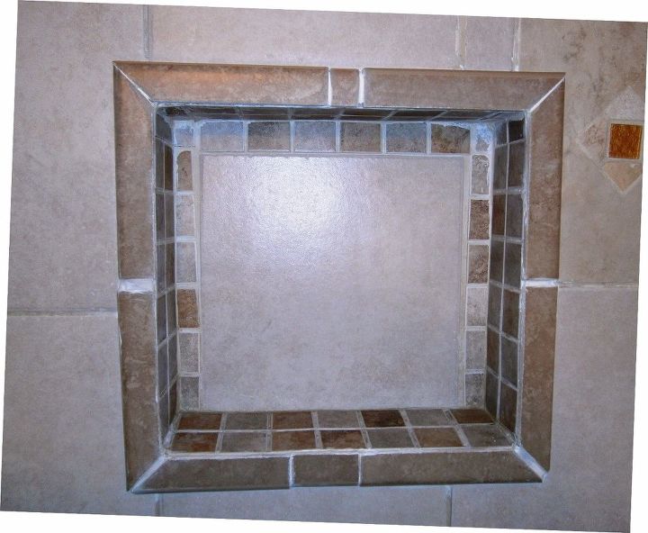 ideas re tile re frame shower niche shelve