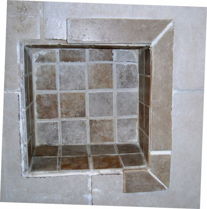 ideas re tile re frame shower niche shelve