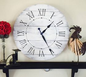 DIY Large Farmhouse Clock at a Not so Large Price !