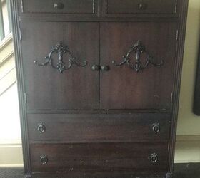 antique linen cabinet makeover
