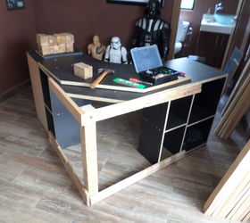 old desk home bar