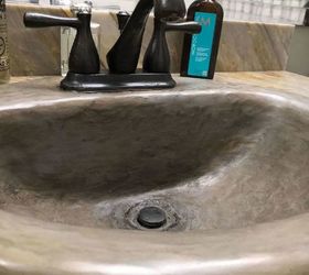 feather finish over sink i did it, Dap around drain
