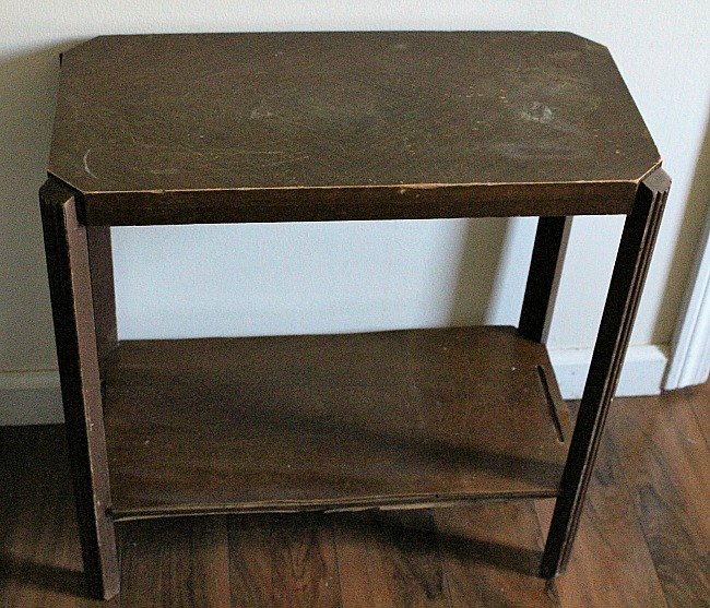 upcycle a roadside find into a nautical end table
