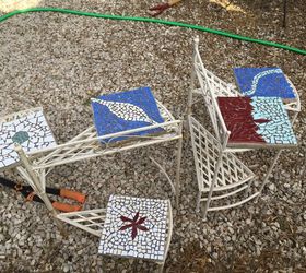 mosaicos de jardn hechos con baldosas rotas
