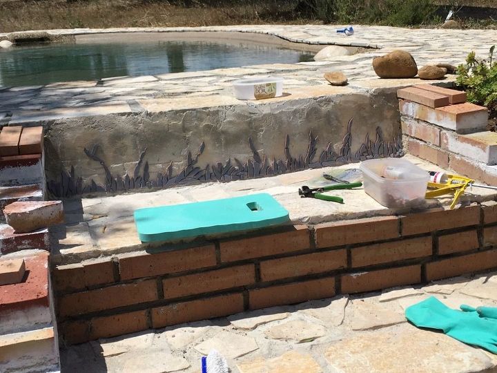 garden mosaics made from broken tiles