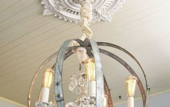 Make Your Own Caged Orb Chandelier, an Easy DIY!