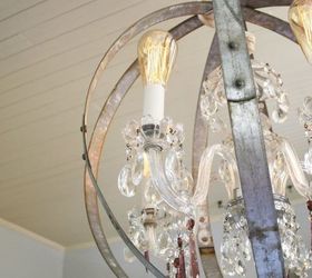 make your own caged orb chandelier an easy diy