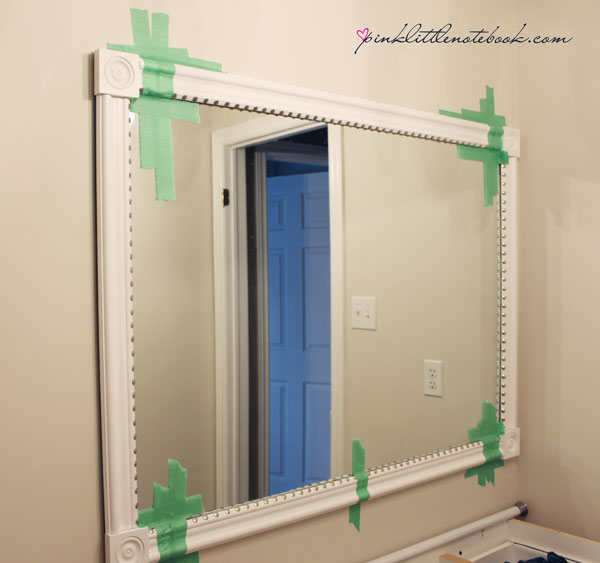 s 10 dazzling mirrors you can make in 30 minutes or less, Put A Frame On A Builder Grade Mirror