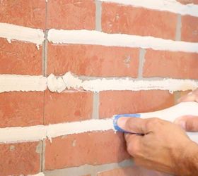 how to create a fake brick wall