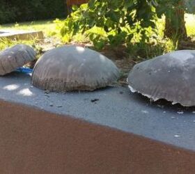 fairy garden concrete mushrooms