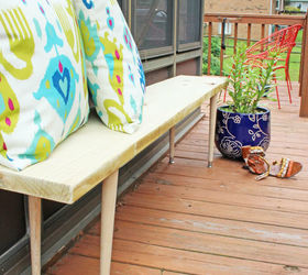 10 lovely benches you can build for your backyard and relax on, Use A Simple Bench Design In The Backyard