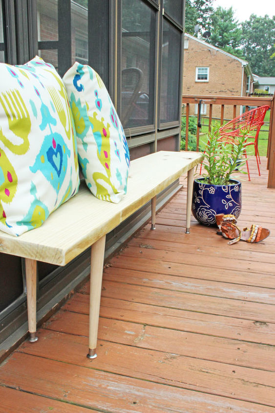 10 lovely benches you can build for your backyard and relax on, Use A Simple Bench Design In The Backyard