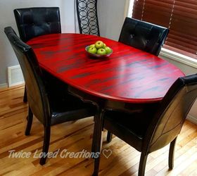11 fascinating spit table makeovers your home needs right now, SPiT The Table A Bold Colored Red