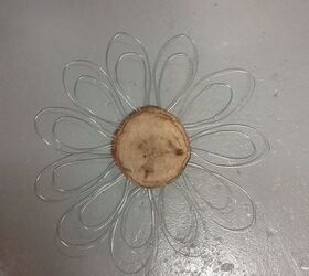wood and wire flower