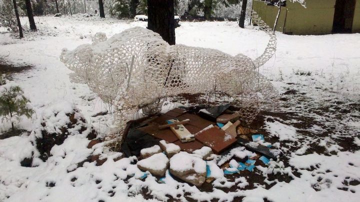 q what material do i use to put a skin on outdoor wire sculpture