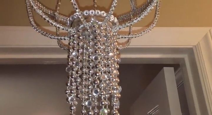 diy tealight basket chandelier