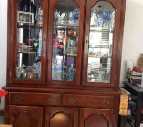 q how do you repaint a china cabinet