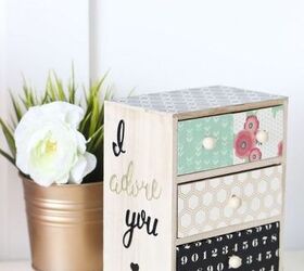 decoupage mini chest of drawers
