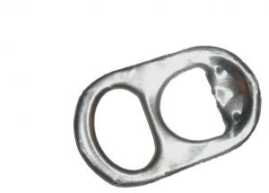 q how can i use a soda can tab to hang things on the wall