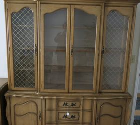 french provincial hutch makeover