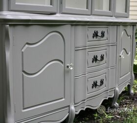 french provincial hutch makeover