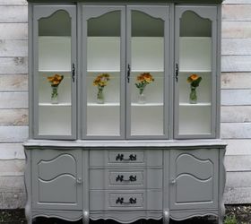 French Provincial Hutch Makeover
