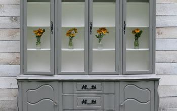 French Provincial Hutch Makeover